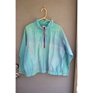 Vintage OP Ocean Pacific Pullover Windbreaker Iridescent 80s 90s USA M